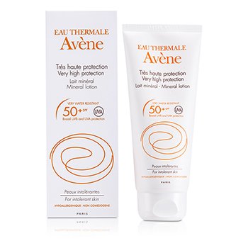 Avene 極高保護礦物質乳液SPF 50+（針對不耐受的皮膚） (Very High Protection Mineral Lotion SPF 50+ (For Intolerant Skin))