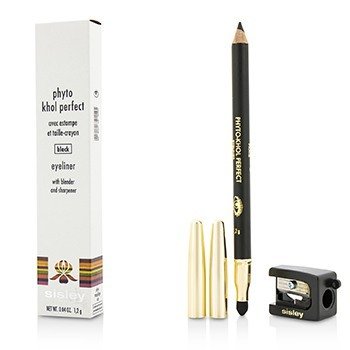 Sisley Phyto Khol完美眼線筆（帶有攪拌器和卷筆刀）-＃黑色 (Phyto Khol Perfect Eyeliner (With Blender and Sharpener) - # Black)