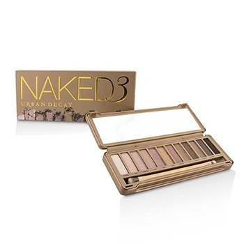 Urban Decay Naked 3眼影調色板：12x眼影，1x兩端陰影/混合筆刷 (Naked 3 Eyeshadow Palette: 12x Eyeshadow, 1x Doubled Ended Shadow/Blending Brush)