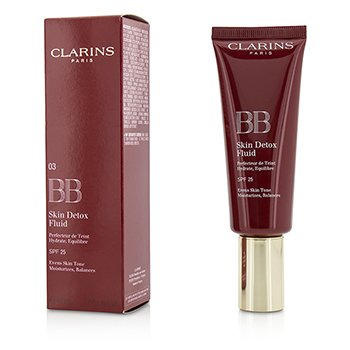 Clarins BB皮膚排毒液SPF 25-＃03黑色 (BB Skin Detox Fluid SPF 25 - #03 Dark)