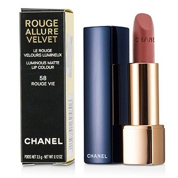 Chanel 胭脂誘惑天鵝絨-＃58 Rouge Vie (Rouge Allure Velvet - # 58 Rouge Vie)