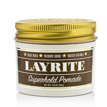 Layrite 超級潤髮油（高定型，中等光澤，水溶性） (Superhold Pomade (High Hold, Medium Shine, Water Soluble))