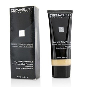 Dermablend 腿部和身體組成可建設的液體身體粉底霜防曬霜廣譜SPF 25-#Fair Nude 0N (Leg and Body Make Up Buildable Liquid Body Foundation Sunscreen Broad Spectrum SPF 25 - #Fair Nude 0N)