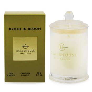 Glasshouse 三味大豆蠟燭 - 盛開的京都（山茶花和蓮花） (Triple Scented Soy Candle - Kyoto In Bloom (Camellia & Lotus))