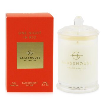 Glasshouse 三重香味大豆蠟燭 - 里約一晚（百香果和酸橙） (Triple Scented Soy Candle - One Night In Rio (Passionfruit & Lime))