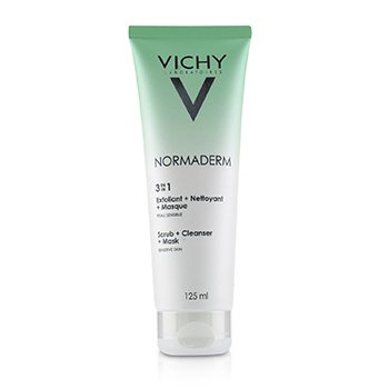 Vichy Normaderm 3 合 1 磨砂膏 + 潔面乳 + 面膜（適合痘痘肌膚/敏感肌膚） (Normaderm 3 In 1 Scrub + Cleanser + Mask (For Acne Prone Skin / Sensitive Skin))