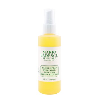 Mario Badescu 蘆薈、鼠尾草和橙花面部噴霧 (Facial Spray With Aloe, Sage & Orange Blossom)