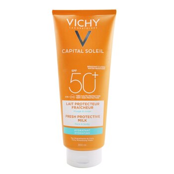 Vichy Capital Soleil Fresh Protective Milk SPF 50（防水 - 面部和身體） (Capital Soleil Fresh Protective Milk SPF 50 (Water Resistant - Face & Body))