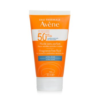 Avene 極高保護無香精液 SPF50+ - 適用於中性至混合性敏感肌膚 (Very High Protection Fragrance-Free Fluid SPF50+ - For Normal to Combination Sensitive Skin)