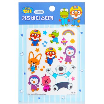 April Korea Pororo 身體貼紙 - # PT01 (Pororo Body Sticker - # PT01)