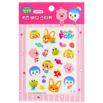 April Korea Pororo 身體貼紙 - # PT04 (Pororo Body Sticker - # PT04)