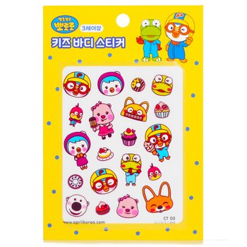 April Korea Pororo 身體貼紙 - # CT03 (Pororo Body Sticker - # CT03)