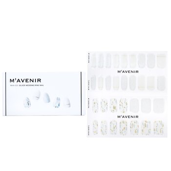 Mavenir 美甲貼-#銀色婚戒美甲 (Nail Sticker (White) - # Silver Wedding Ring Nail)