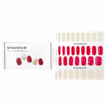 Mavenir 美甲貼-#甜夢美酒美甲 (Nail Sticker (Red) - # Sweet Dream Wine Nail)