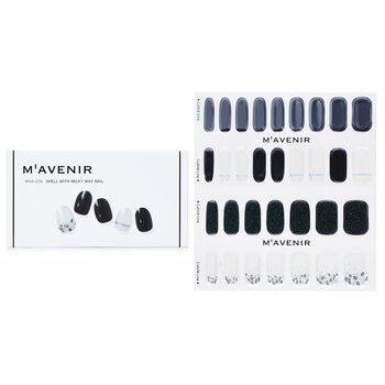 Mavenir 指甲貼-#貝殼銀河甲 (Nail Sticker (Black) - # Shell With Milky Way Nail)