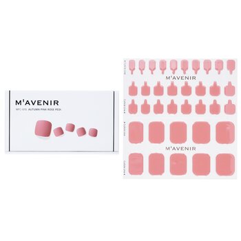 Mavenir 指甲貼-#Autumn Pink Rose Pedi (Nail Sticker (Pink) - # Autumn Pink Rose Pedi)