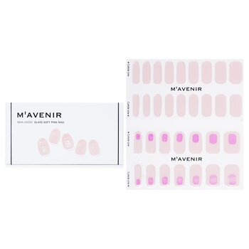 Mavenir 指甲貼-#Glass Soft Pink Nail (Nail Sticker (Pink) - # Glass Soft Pink Nail)