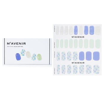 Mavenir 美甲貼-#藍葉美甲 (Nail Sticker (Blue) - # Blue Leaf Nail)