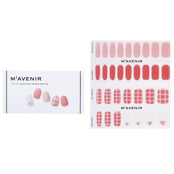 Mavenir 指甲貼 - # Glen Check Antique Pink Nail (Nail Sticker (Pink) - # Glen Check Antique Pink Nail)