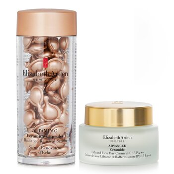 Elizabeth Arden Elizabeth Arden Ceramide Vitamin C Capsules - Radiance Renewal Serum + Advanced Ceramide Lift and Firm Day Cream SPF 15