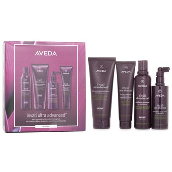 Aveda 豐盈強韌洗護防脫髮(輕盈)套裝:輕盈洗髮露 200毫升+輕盈護髮素 200毫升+輕盈護髮素 200毫升+精華 150毫升+免洗水護髮膏 100毫升 (Invati Ultra Advanced 4 Step Light System Set: Light Shampoo 200ml+Light Conditioner 200ml+Serum 150ml+Treatment 100ml)