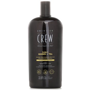 American Crew 3-in-1 Ginger + Tea Shampoo, Conditioner And Body Wash (3-in-1 Ginger + Tea Shampoo, Conditioner And Body Wash)