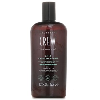 American Crew 3-in-1 Chamomile + Pine Shampoo, Conditioner And Body Wash (3-in-1 Chamomile + Pine Shampoo, Conditioner And Body Wash)