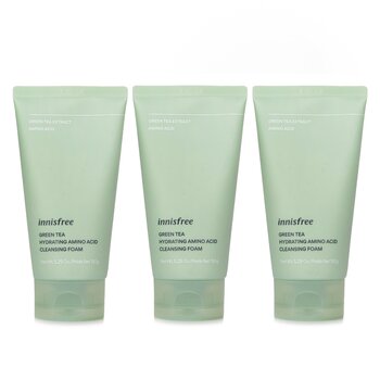 Innisfree 【Super Saver Pack】Green Tea Hydrating Amino Acid Cleansing Foam x3